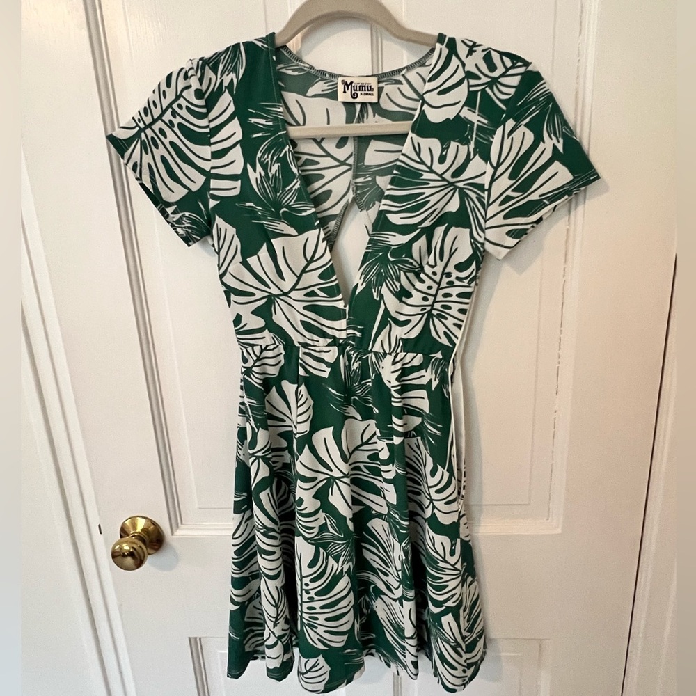 Show Me Your MuMu palm mini dress